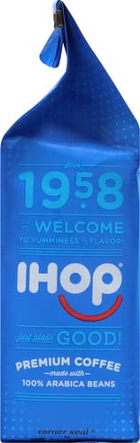 IHOP Kosher Signature Blend w/Signature Rich & Smooth Taste, 100% Arabica Medium Roast Ground Bean Caffeinated Coffee (Pack of 1) 12 oz Bag