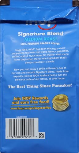 IHOP Kosher Signature Blend w/Signature Rich & Smooth Taste, 100% Arabica Medium Roast Ground Bean Caffeinated Coffee (Pack of 1) 12 oz Bag