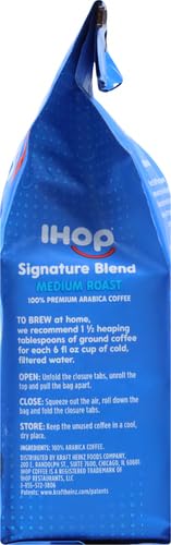 IHOP Kosher Signature Blend w/Signature Rich & Smooth Taste, 100% Arabica Medium Roast Ground Bean Caffeinated Coffee (Pack of 1) 12 oz Bag