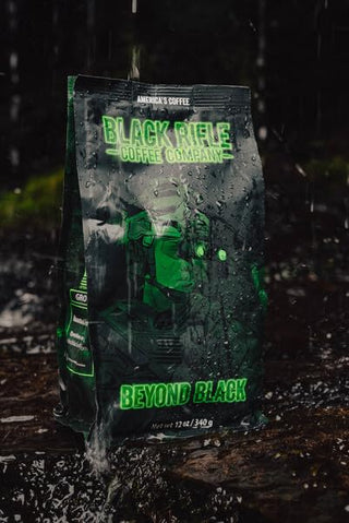 Black Rifle Coffee Company Beyond Black, 100% Arabica Dark Roast, Whole Bean, w/Spicy Aroma, BRCC’s, Dark Chocolate-Tasting Notes w/Smoky Finish Gluten-Free, Vegetarian, Vegan Caffeinated Coffee (Pack of 1) 12oz Bag