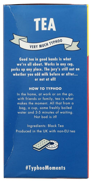 Typhoo British Blend Kosher for Passover Authentic English Individually Wrapped, Breakfast Tea, Caffeinated Black Tea (Case of 6) 80 Tea Bags