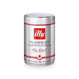 Illy Caffe Coffee 100% Arabica Medium Roast Whole Bean w/Notes of Caramel, Orange Blossom & Jasmine, No Preservatives, Espresso Caffeinated Coffee (Case Of 6) 8.8oz Canister