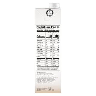 Tazo Tea & Decaf Kosher Tea Chai Latte w/Cinnamon, Spicy Ginger, Cardamom, Black Pepper & Spices, Vanilla, No-GMO Project, Gluten-Free, Yeast-Free, Wheat-Free, Dairy-Free Loose Leaves Bold Decaffeinated Black Tea (Case of 6) 32oz Carlton
