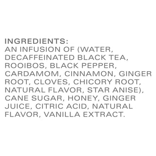 Tazo Tea & Decaf Kosher Tea Chai Latte w/Cinnamon, Spicy Ginger, Cardamom, Black Pepper & Spices, Vanilla, No-GMO Project, Gluten-Free, Yeast-Free, Wheat-Free, Dairy-Free Loose Leaves Bold Decaffeinated Black Tea (Case of 6) 32oz Carlton