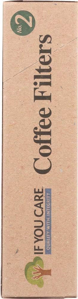 If You Care Coffee #2 Kosher Brown Unbleached Chlorine-Free Natural, Biodegradable, Compostable, Chlorine Free Gluten-Free Cone Filters (Pack of 1) 100 Count