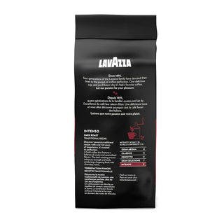 LavAzza Intenso Orthodox Union Kosher Arabica & Robusta Dark Roast Ground "Bold & Balanced Taste" w/Chocolate Notes Caffeinated Coffee (Case of 6) 12oz Bags