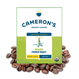 Cameron’s Specialty Organic Kosher French Roast 100% Certified Arabica Dark Roast Ground Beans Gluten-Free Caffeinated Coffee (Case Of 6) 12 K-Cup Pods