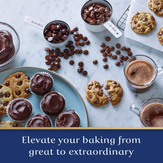Ghirardelli Kosher Premium Baking Cocoa w/Deep Rich Flavor for Intense Chocolate Experience 100% Unsweetened Roasted Cocoa Beans Wheat-Free, Gluten-Free Cocoa (Case of 6) 8 Oz Bags