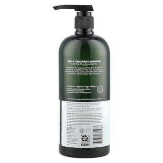 Avalon Organics Scalp Treatment Tea Tree Shampoo, Encourages Scalp, Dandruff-Free, Cruelty-Free, Vegan, Well-Being & Leaves Hair Soft, 32 Fluid (Pack of 1) 32oz Bottle