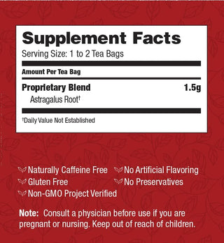 Bravo Teas Herbal Absolute Astragalus & Goji Berries Premium w/Herbal Supplements, Gluten-Free, GMO-Free, Caffeine-Free  Green Tea (Pack of 1) 20 Tea Bags