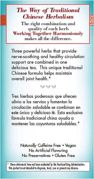 Bravo Teas Herbal Triple Joint Relief "Healthy &; Flexible Joints" w/Herbal Supplements, Jasmine-Infused Flavor, Gluten-Free Caffeine-Free Green Tea (Pack of 1) 20 Tea Bags