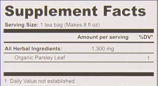 Buddha Teas USDA Organic Certified, Herbal OU-Kosher Certified "Parsley Leaf" for Health Wellbeing w/Oregano, Antioxidants Minerals GMO-Free Clean Verified Ingredients Caffeine-Free Herbal Tea (Case of 6) 18 Tea Bags