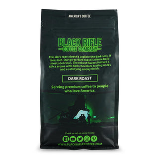 Black Rifle Coffee Company Beyond Black, 100% Arabica Dark Roast, Whole Bean, w/Spicy Aroma, BRCC’s, Dark Chocolate-Tasting Notes w/Smoky Finish Gluten-Free, Vegetarian, Vegan Caffeinated Coffee (Pack of 1) 12oz Bag