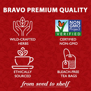 Bravo Teas Herbal w/Herbal Supplements Blood Pressure Dairy-Free, Gluten-Free, GMO-Free, Wheat-Free, Yeast-Free Vegan, Naturally Caffeine-Free Green Tea (Pack of 1) 20 Tea Bags