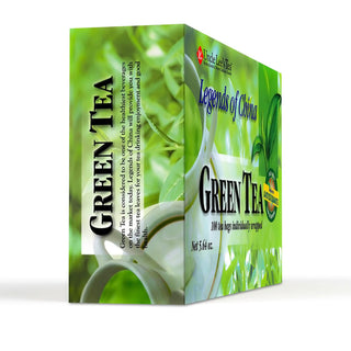 Uncle Lee's Legends Of China is 100% Organic Kosher, Wellness Tea Rich in Polyphenols and Antioxidants for Immunity & Vitality Low-Caffeine Authentic Green Tea (Pack of 1) 100 Tea Bag
