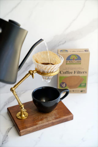 If You Care Coffee #4 Kosher Brown Unbleached Chlorine-Free Natural, Biodegradable, Compostable, Chlorine Free Gluten-Free Cone Filters (Pack of 1) 100 Count