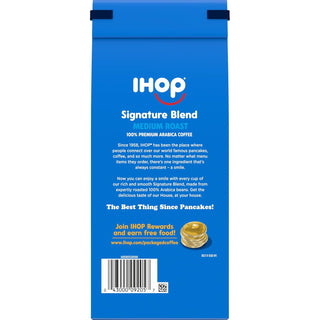 IHOP Kosher Signature Blend w/Signature Rich & Smooth Taste, 100% Arabica Medium Roast Ground Bean Caffeinated Coffee (Pack of 1) 12 oz Bag