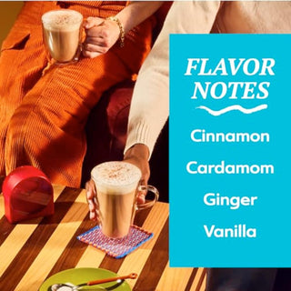 TAZO Skinny Chai Latte & Black Tea Concentrate, w/Spiced Notes of Cinnamon, Ginger &  Vanilla, Easy-to-Serve Chai Tea w/Less Calories for Everyday Lattes, Skinny Mocktails and Hot or Iced, Caffeinated Black Tea (Case of 6) 32oz Cartons