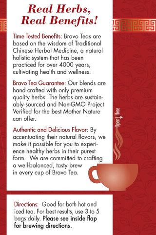 Bravo Teas Herbal Absolute Astragalus & Goji Berries Premium w/Herbal Supplements, Gluten-Free, GMO-Free, Caffeine-Free  Green Tea (Pack of 1) 20 Tea Bags