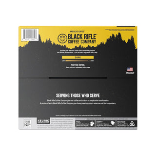 Black Rifle Coffee Company Kosher Certified Salty Caramel w/Cocoa, 100% Arabica Medium Roast Ground Bean Latte Keurig Caffeinated Coffee (Pack of 3)12 K-Cup Pods