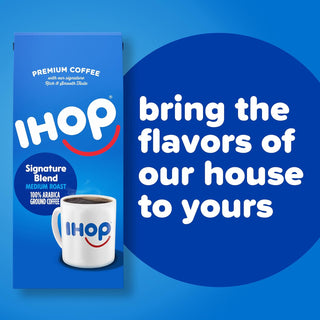 IHOP Kosher Signature Blend w/Signature Rich & Smooth Taste, 100% Arabica Medium Roast Ground Bean Caffeinated Coffee (Pack of 1) 12 oz Bag