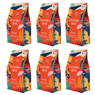 Kahawa 1893 - Kenyan Blackcurrant Apricot Silky 100% Arabica Medium Roasted Whole Bean w/Full Bodied Bright Coffee w/Inherent Sweetness, Caffeinated Coffee (Case Of 6) 12oz Bags