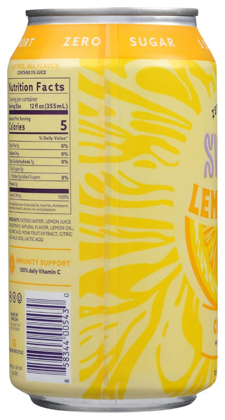 Swoon - Lemonade w/Lemon Juice Concentrate, Monk Fruit Extract, Lactic Acid, Citric Acid Lemonade (Case of 12)12 Fz Can