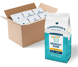 Cameron's Kosher Specialty Breakfast Blend 100% Premium Arabica Light Roast Ground Bean, Gluten-Free, Allergen-Free Caffeinated Coffee (Case Of 6) 12K-Cup Pods
