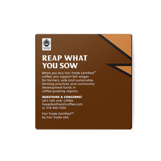 Death Wish Organic Medium Roast Arabica & Robusta Ground Beans w/Notes of Cherry & Chocolate Fair-Trade Single Serve Cup Caffeinated Coffee (Case of 6)10 K-Cup Pods