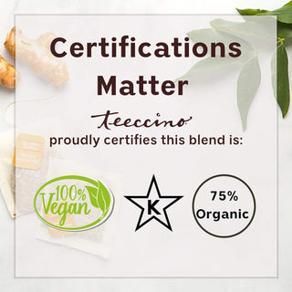 Teeccino Organic Herbal Mediterranean Vanilla Nut w/Carob, Barley, Chicory, Dates, Almonds, Figs, Natural Flavors Medium Roast Grind Caffeine-Free Coffee (Case of 6)11oz Bags