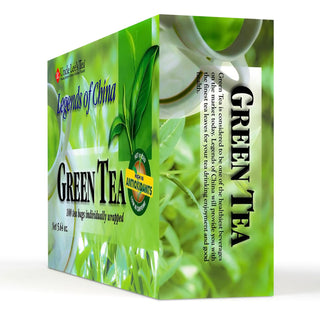 Uncle Lee's Legends Of China is 100% Organic Kosher, Wellness Tea Rich in Polyphenols and Antioxidants for Immunity & Vitality Low-Caffeine Authentic Green Tea (Pack of 1) 100 Tea Bag