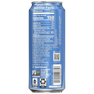 Yachak Organic Yerba Mate Berry Blue Plant-Based Energy, Non-GMO Project Certified, Gluten Free Fair-Trade Caffeinated Green Tea (Case of 12) 16oz Can