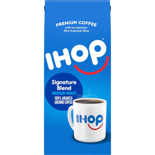 IHOP Kosher Signature Blend w/Signature Rich & Smooth Taste, 100% Arabica Medium Roast Ground Bean Caffeinated Coffee (Pack of 1) 12 oz Bag