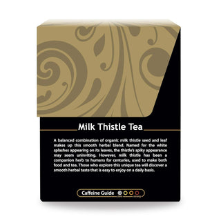 Buddha Teas Organic Kosher Herbal Milk Thistle w/Milk Thistle Seed, Milk Thistle Leaf, GMO-Free, Bleach-Free Caffeinated Herbal Tea (Case of 6) 18 Tea Bags