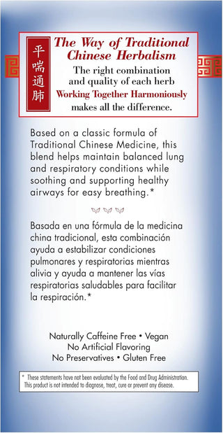 Bravo Teas Herbal Lung Soother w/Natural Flavors of the Precious Herbs & Supplements, Naturally Caffeine-Free Green Tea (Pack of 1) 20 Tea Bags