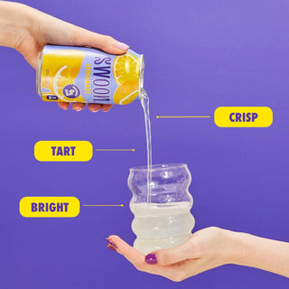 Swoon - Lemonade w/Lemon Juice Concentrate, Monk Fruit Extract, Lactic Acid, Citric Acid Lemonade (Case of 12)12 Fz Can