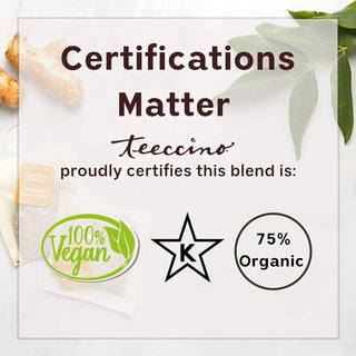 Teeccino Organic Herbal Kosher-Parve Chicory Mediterranean Hazelnut w/Carob, Barley, Dates, Almonds, Figs, Natural Flavor, Medium Roast Grind Caffeine-Free Coffee Alternative (Case of 6) 11oz Bags
