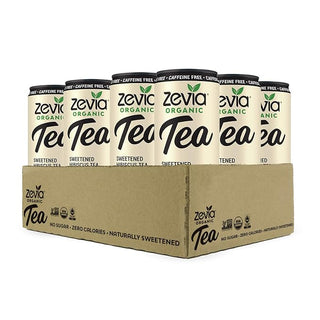 Zevia Organic Herbal Sweet Hibiscus Passion Fruit w/Natural Flavors, Stevia Leaf Extract, Vegan, Wheat-Free, GMO-Free, Kosher, Yeast-Free, No-Sugar, Zero-Calories Caffeine-free Green Tea (Case of 12) 12 Fz Cans