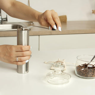 ALL4U Home Portable Hand 304 Stainless Steel Coffee Grinder (Pack of 1) 1PG