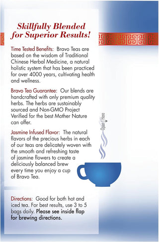Bravo Teas Herbal Lung Soother w/Natural Flavors of the Precious Herbs & Supplements, Naturally Caffeine-Free Green Tea (Pack of 1) 20 Tea Bags
