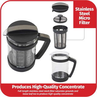 Goodcook Koffe 1.5L Glass Cold Brew Coffee Maker w/BPA-Free Plastic Frame (Case Of 2) 1 Count