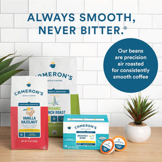 Cameron's Kosher Specialty Breakfast Blend 100% Premium Arabica Light Roast Ground Bean, Gluten-Free, Allergen-Free Caffeinated Coffee (Case Of 6) 12K-Cup Pods
