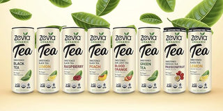 Zevia Organic Herbal Sweet Hibiscus Passion Fruit w/Natural Flavors, Stevia Leaf Extract, Vegan, Wheat-Free, GMO-Free, Kosher, Yeast-Free, No-Sugar, Zero-Calories Caffeine-free Green Tea (Case of 12) 12 Fz Cans