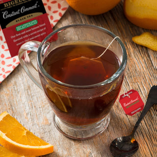 Bigelow Tea Kosher Constant Comment w/Orange Rind, Sweet Spice, Citrusy Notes of Orange and Zesty flavoring, Gluten-Free, GMO-Free, Decaffeinated Black Tea (Case of 6) 20 Tea Bags