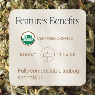 Rishi Organic Kosher Lavender Mint w/Peppermint, Licorice, Lavender, Sage, GMO-Free, Dairy-Free Caffeinated Herbal Tea (Case of 6) 15 Tea Bags