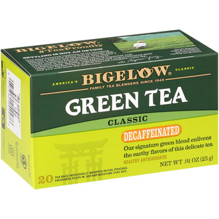 Bigelow Tea Kosher Antioxidants Premium Classic Gluten-Free, GMO-Free, Decaffeinated Green Tea (Case of 6) 20 Tea Bags