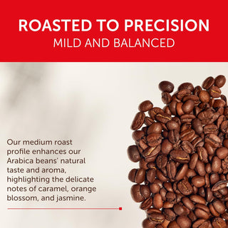 Illy Caffe Kosher Coffee Blend Espresso 100% Arabica Medium Roast Whole Bean w/Notes of Caramel, Orange Blossom & Jasmine Caffeinated Coffee (Case of 6) 8.8oz Canister