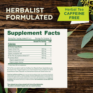 Traditional Medicinals Organic Herbal Kosher Breathe Easy, w/Eucalyptus Leaf, Fennel Fruit, Ginger Rhizome, Peppermint Leaf & Magnolia Flower, GMO-Free, Caffeine-Free Herbal Tea (Case of 6) 16 Tea Bags