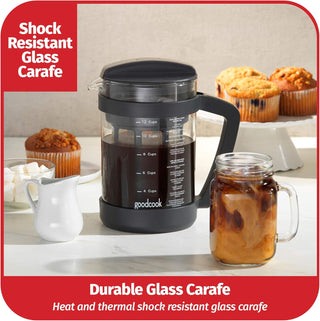 Goodcook Koffe 1.5L Glass Cold Brew Coffee Maker w/BPA-Free Plastic Frame (Case Of 2) 1 Count