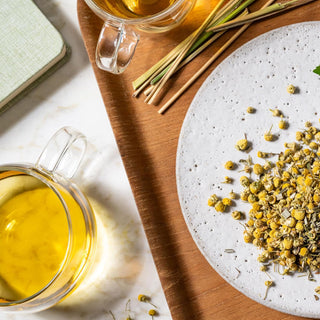 Rishi Organic Herbal Kosher "Chamomile Medley" Blended Infused w/Lemongrass, Lemon Verbena & Spearmint, GMO-Free, Dairy-Free Caffeine-Free  Herbal Tea (Case of 6) 15 Tea Bags